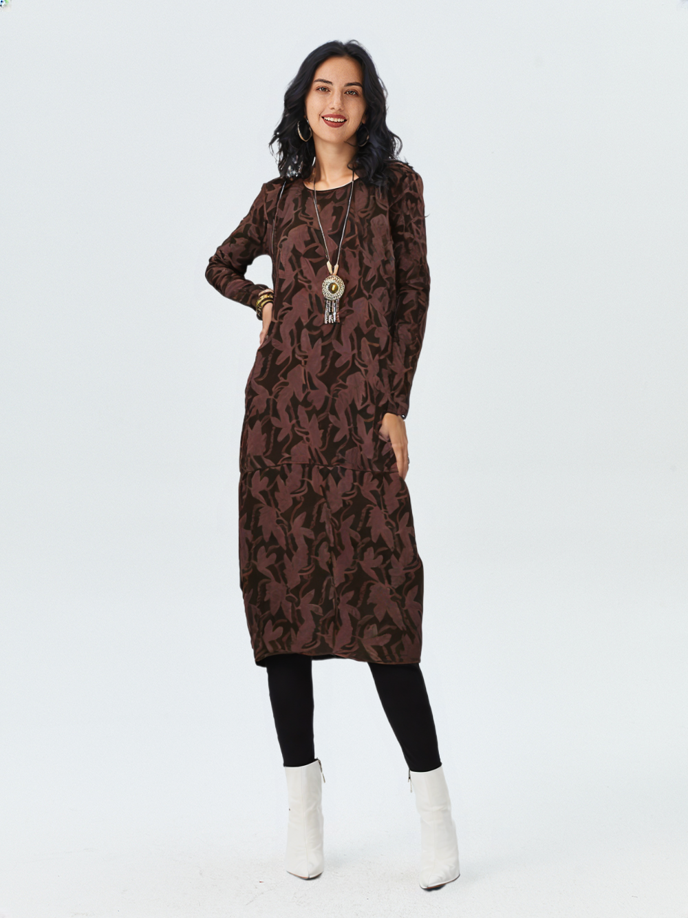 Megan Dress - Fall Elegance
