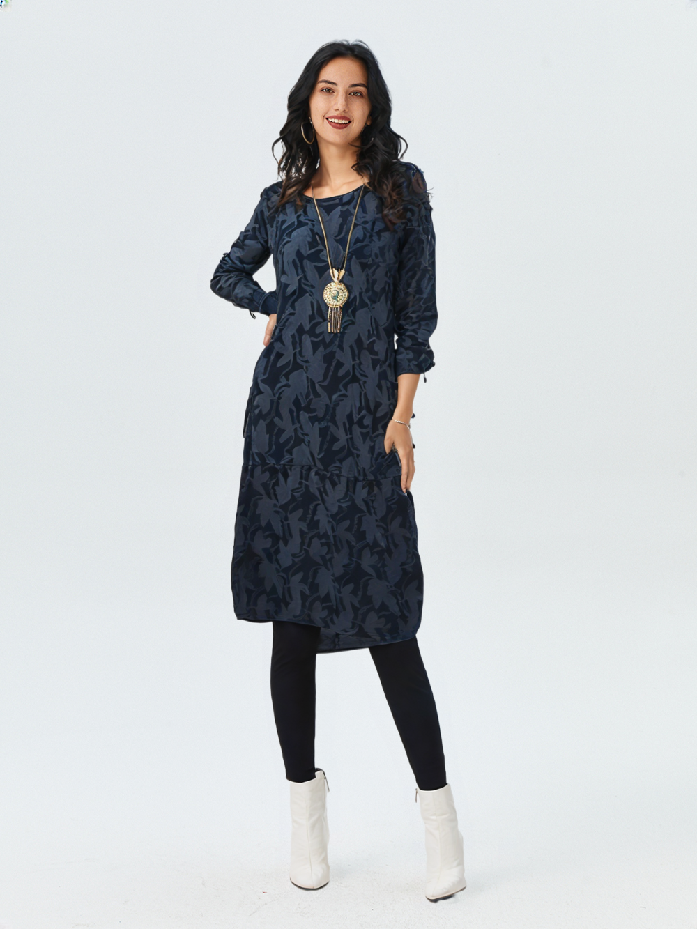 Megan Dress - Fall Elegance