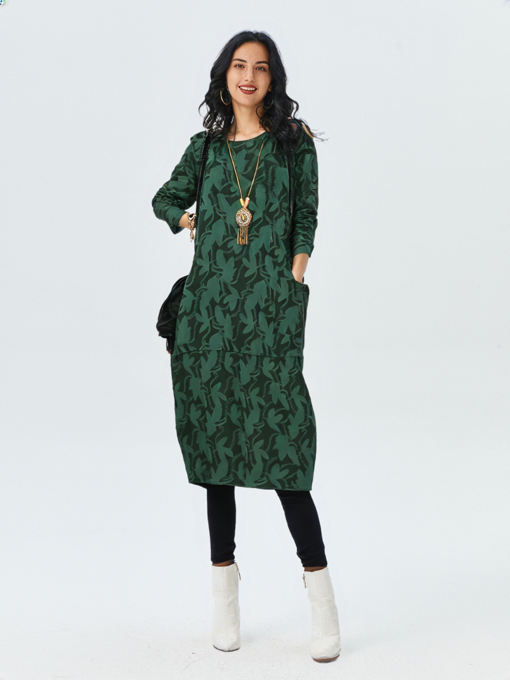 Megan Dress - Fall Elegance