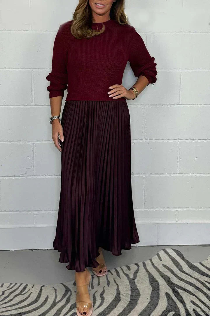 Claire | Elegant 2-in-1 Sweater Dress