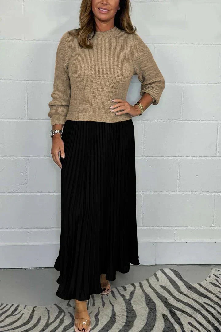 Claire | Elegant 2-in-1 Sweater Dress
