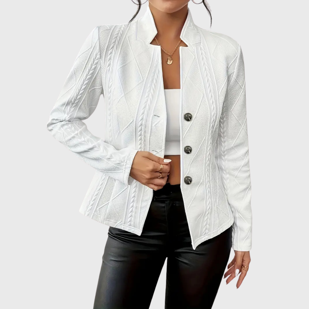 Isabella Blazer - Textured Elegance