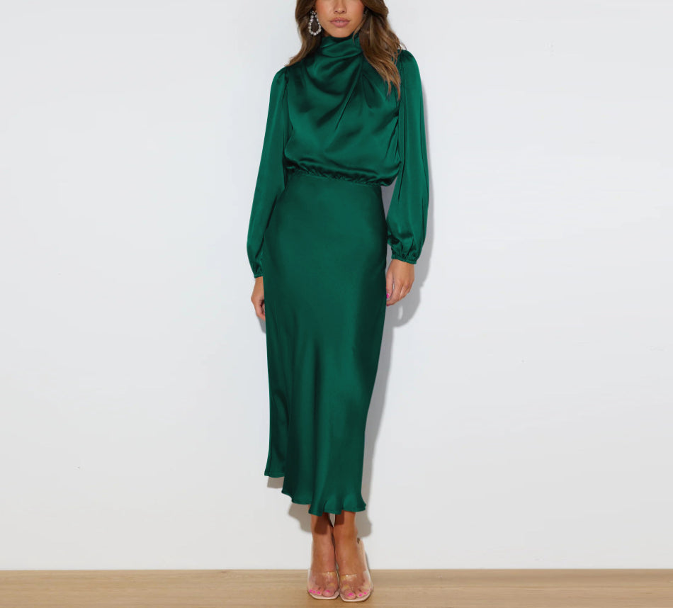 Maristella | Luxury Satin Maxi Dress